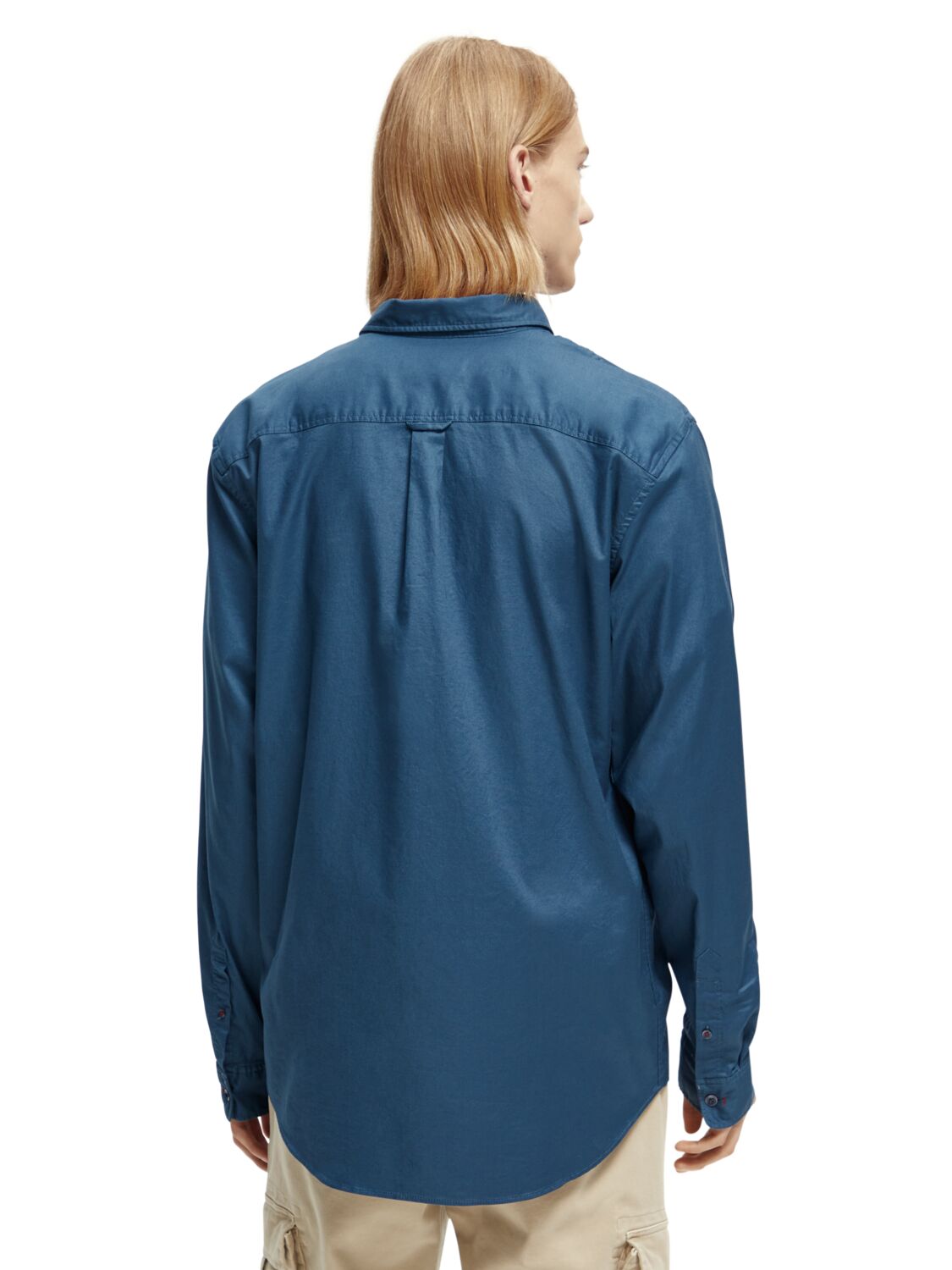 Мужская сорочка классического кроя из органического хлопка в ткани «Оксфорд»