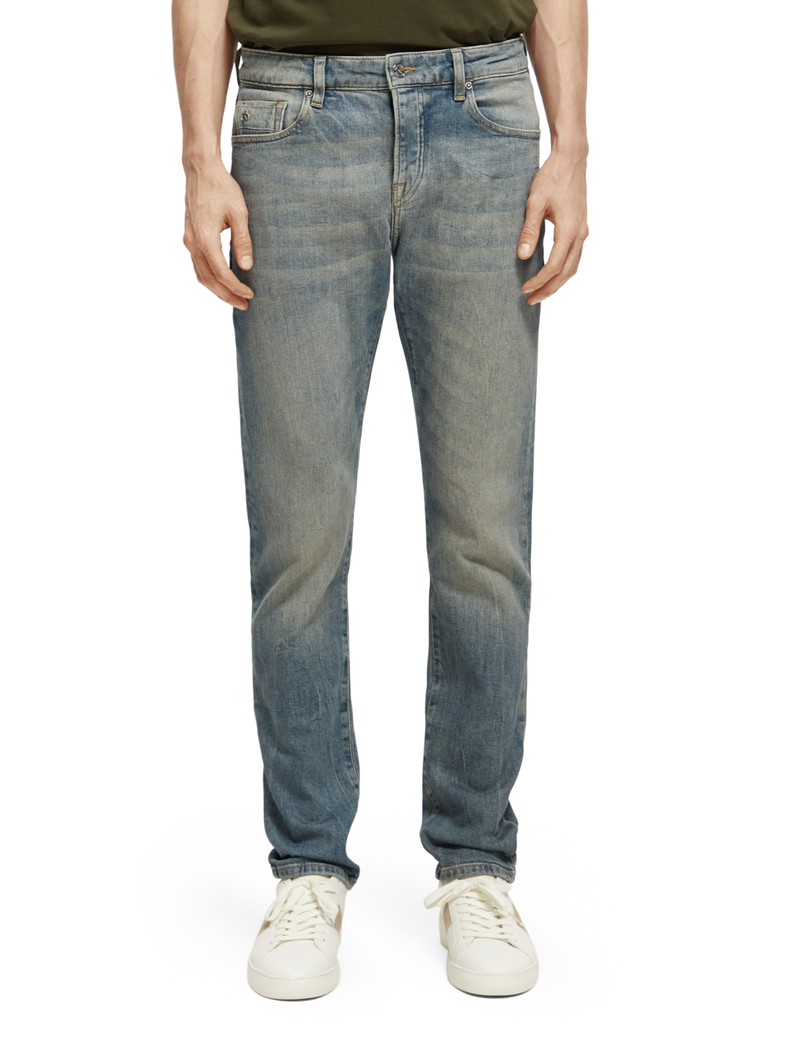 Джинсы Ralston regular slim голубые Scotch & Soda - купить в официальном  интернет-магазине