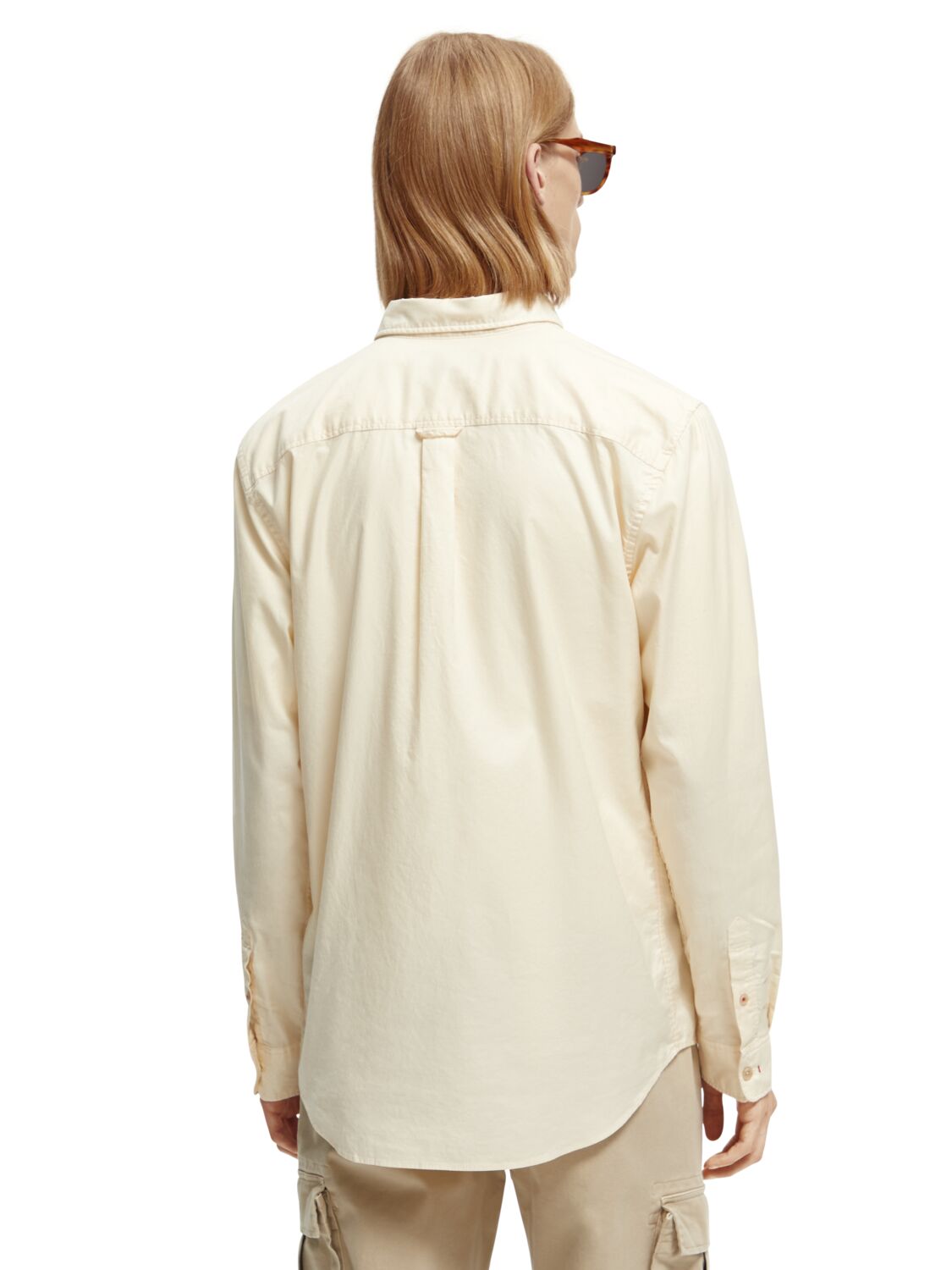 Мужская сорочка классического кроя из органического хлопка в ткани «Оксфорд»